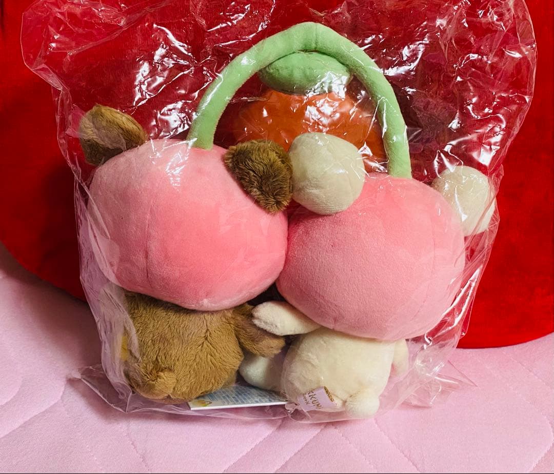 リラックマ フルーツ なかよし ぬいぐるみ　コリラックマ　チャイロイコグマ