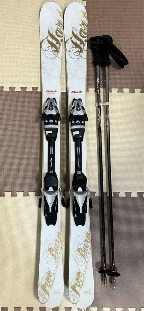 HART スキーセット ホワイト/ゴールド