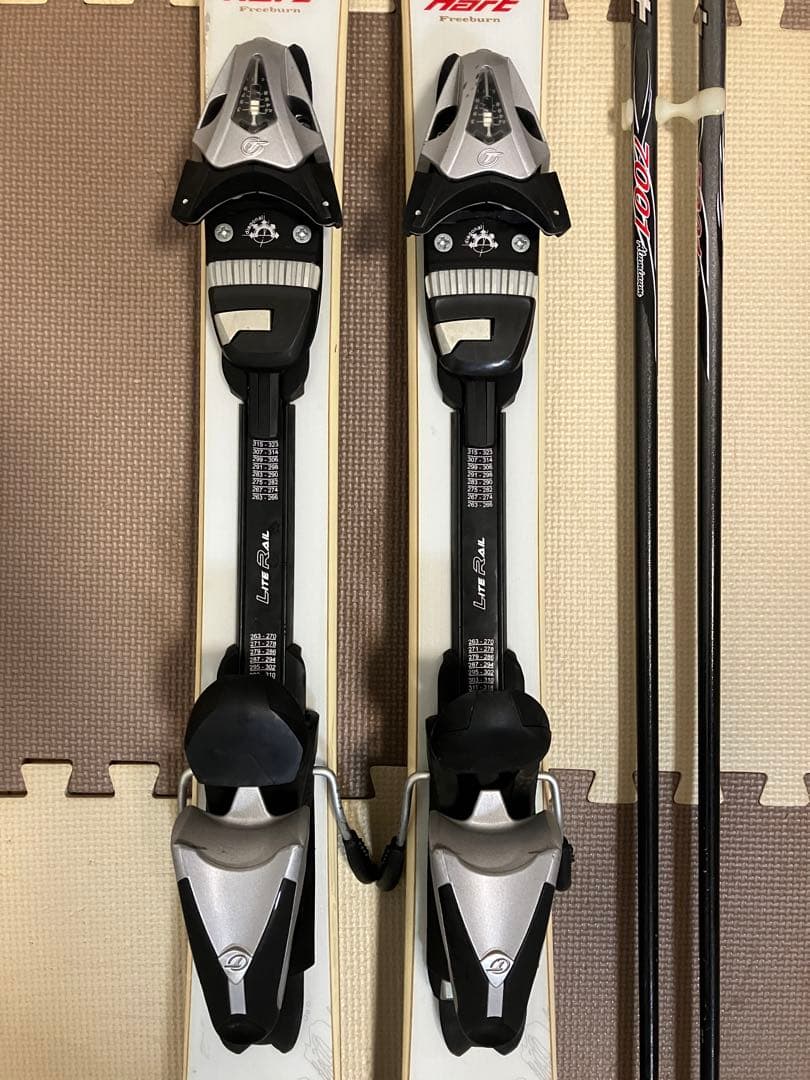 HART スキーセット ホワイト/ゴールド