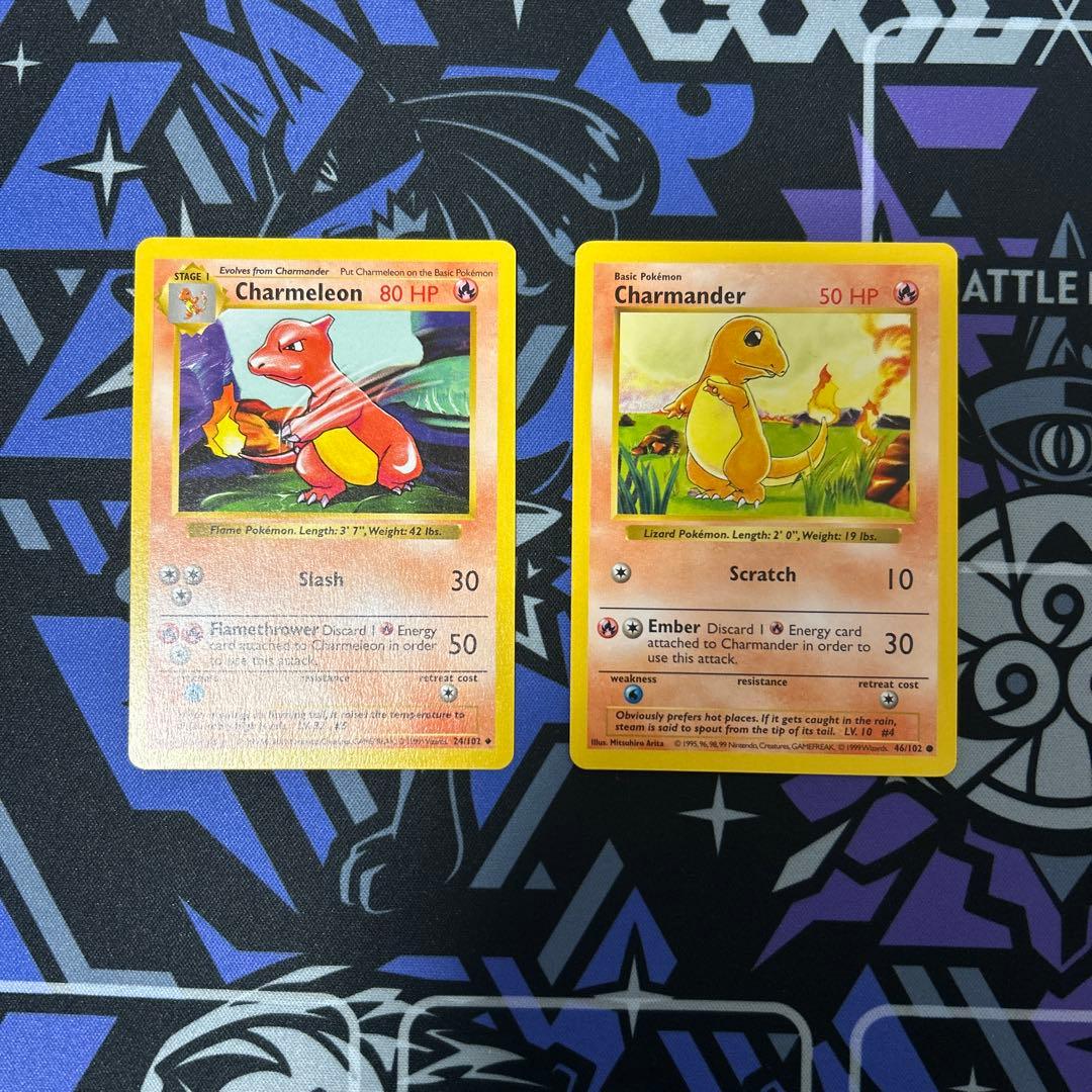 リザードン　旧裏　海外版　シャドーレス　リザード　ヒトカゲ　3枚SET