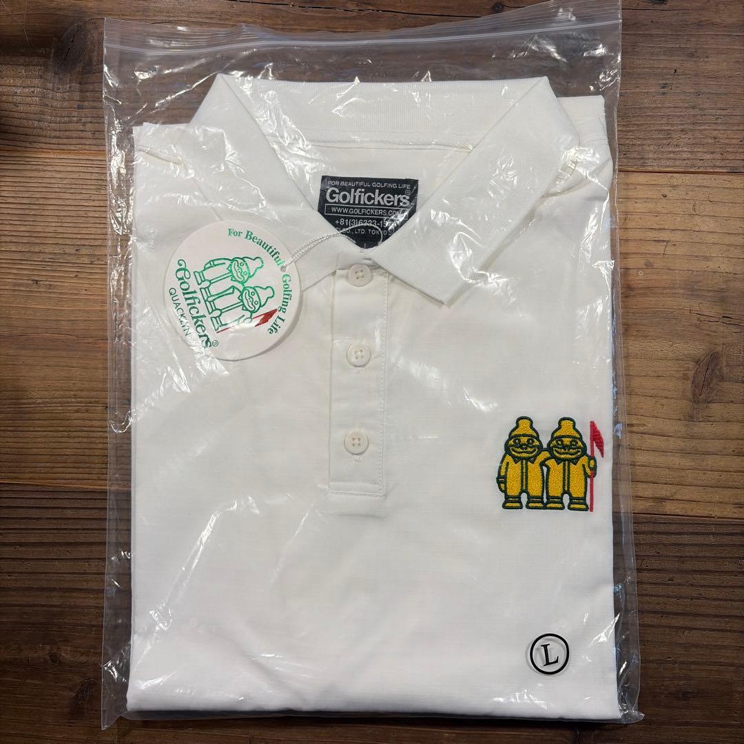 【未使用】Golfickersマスターズポロ白Lサイズ