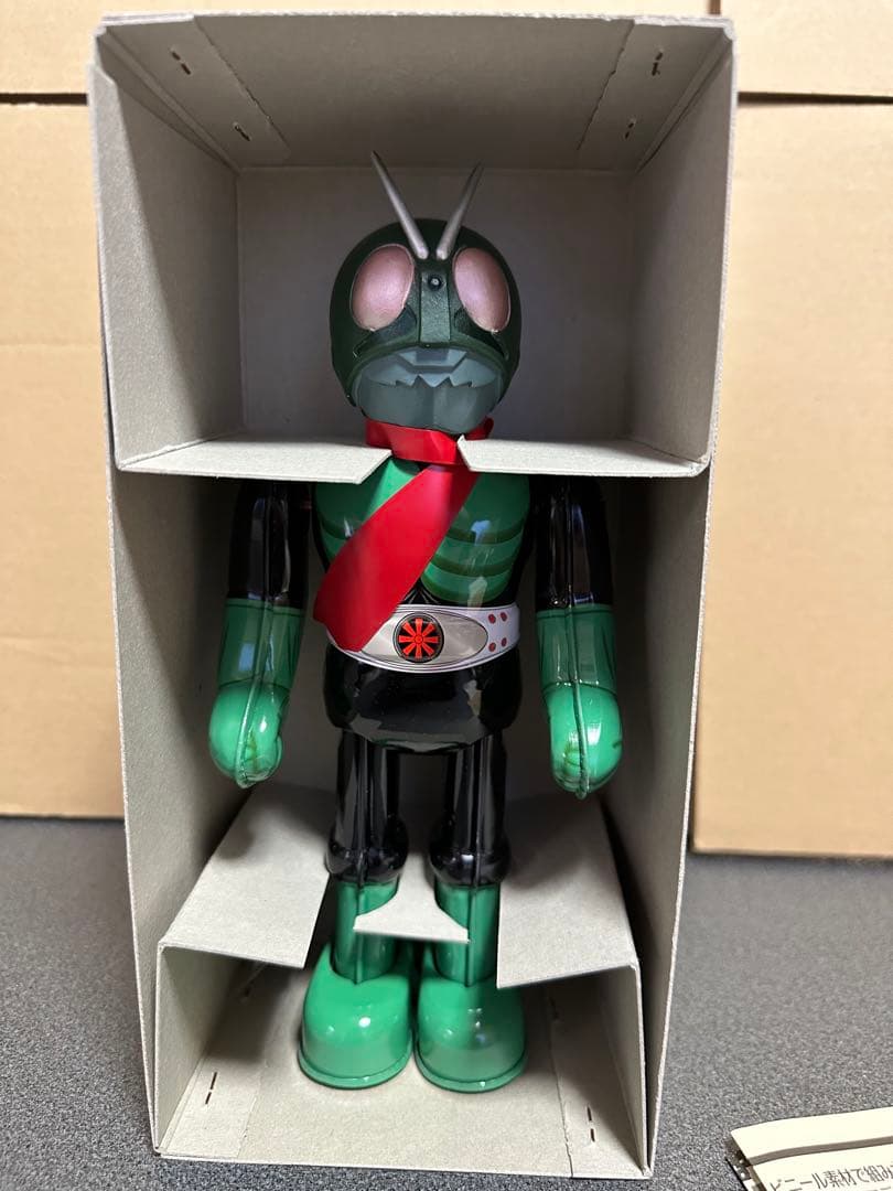 【希少新品】ビリケン商会 ブリキ 仮面ライダー ゼンマイ歩行 デッドストック