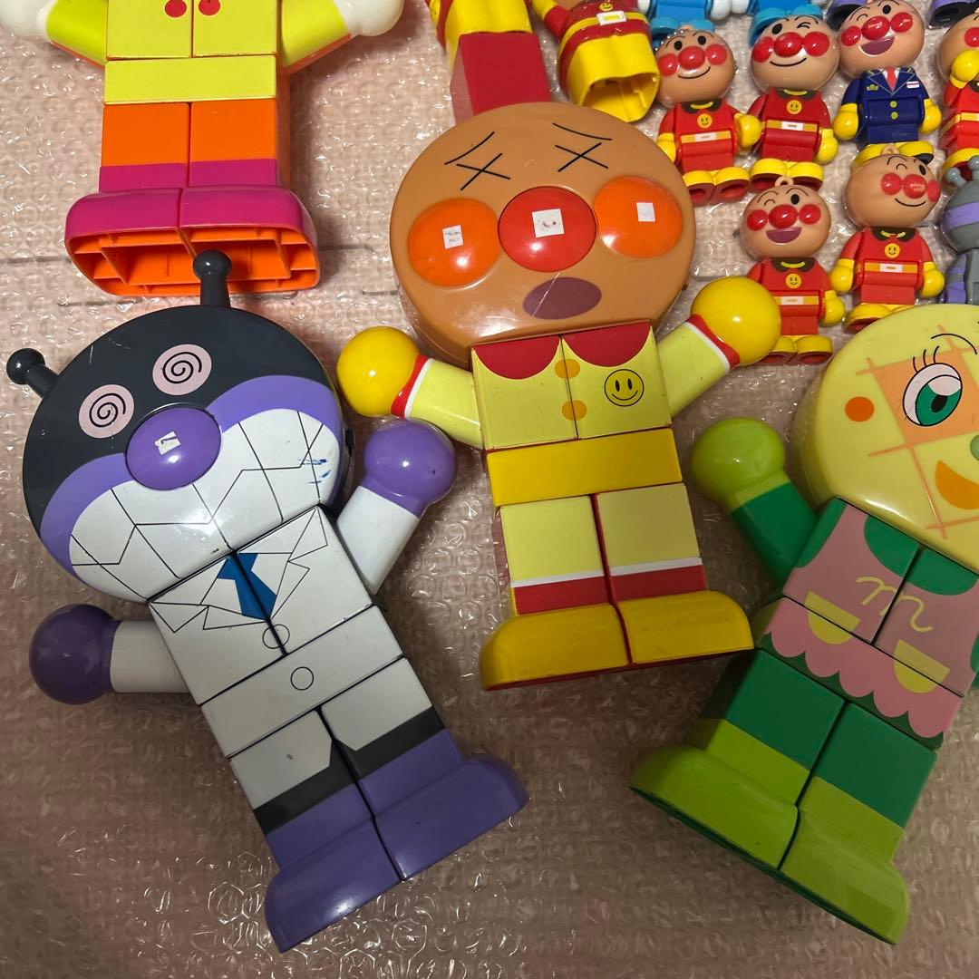 アンパンマン　おしゃべりメガブロック　ブロックラボ　レトロ　知育玩具