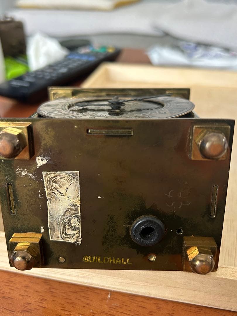 希少アンティーク置時計 Smiths（スミス）社製のヴィンテージ真鍮製　稼働