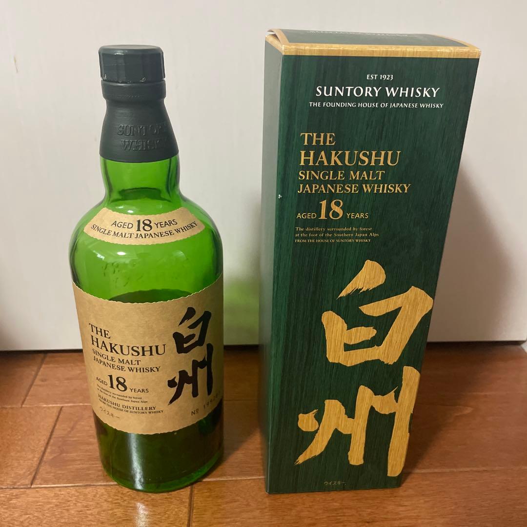 サントリー白州18年空瓶空箱