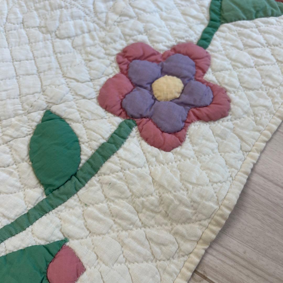 アンティークキルト✴︎フラワーバスケット