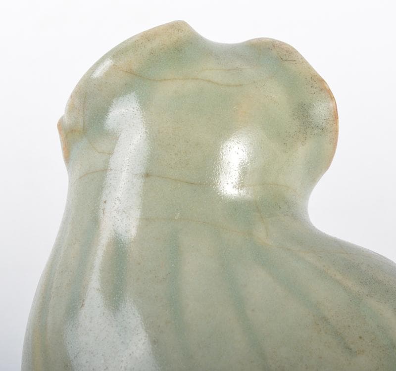 中国　龍泉窯　青磁　神獣　水滴　水注　時代箱 V R4306