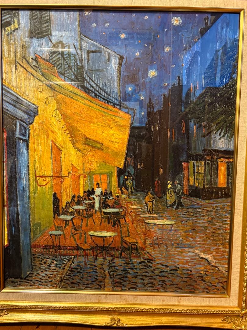 74.5cmフィンセント・ファン・ゴッホ「夜のカフェテラス」ファイングラフィ