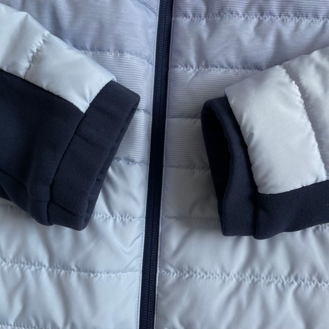 美品　デサントゴルフ　ダウン　水色　L ウールパディング　中綿　ダウン　アウター