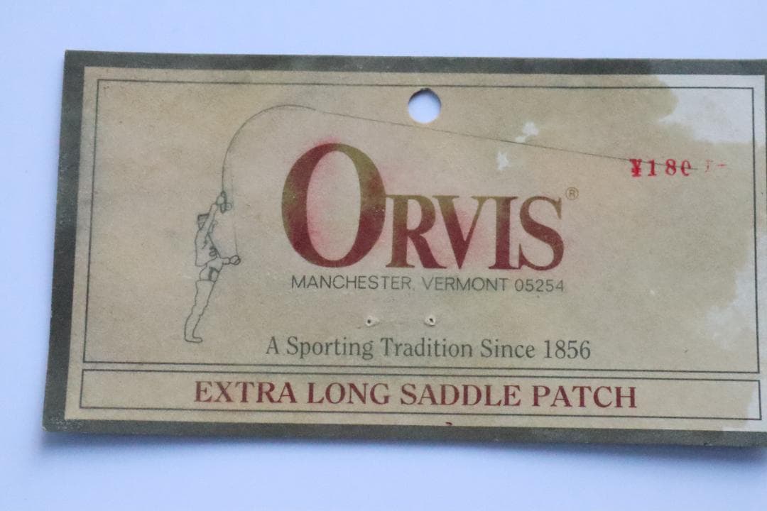 ORVIS エクストラロングサドルパッチ　ワイン　フライフィッシングマテリアル