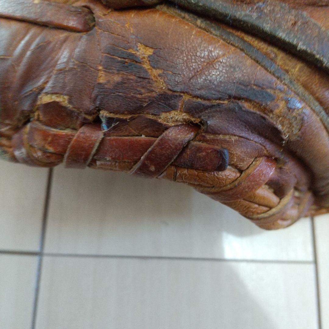 昭和レトロ　当時もの　ビンテージ　ミズノ　大人　軟式グローブ