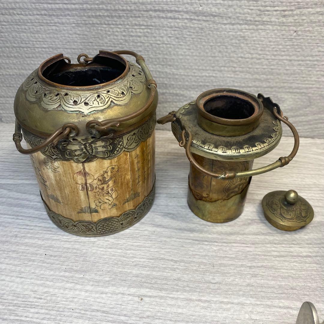 アンティーク雑貨 ボックス　小物入れ　アクセサリーケース　金属製