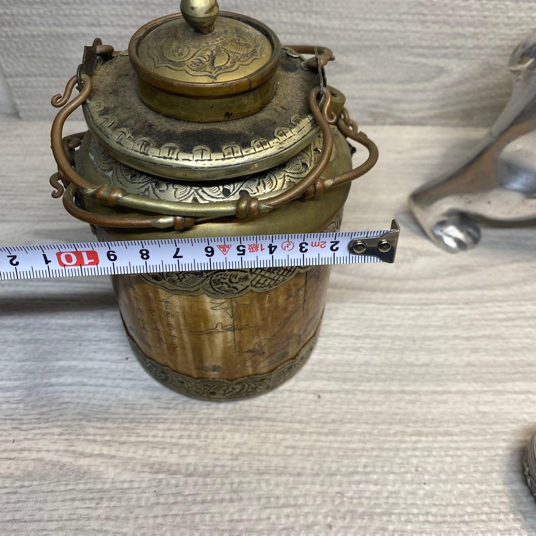 アンティーク雑貨 ボックス　小物入れ　アクセサリーケース　金属製