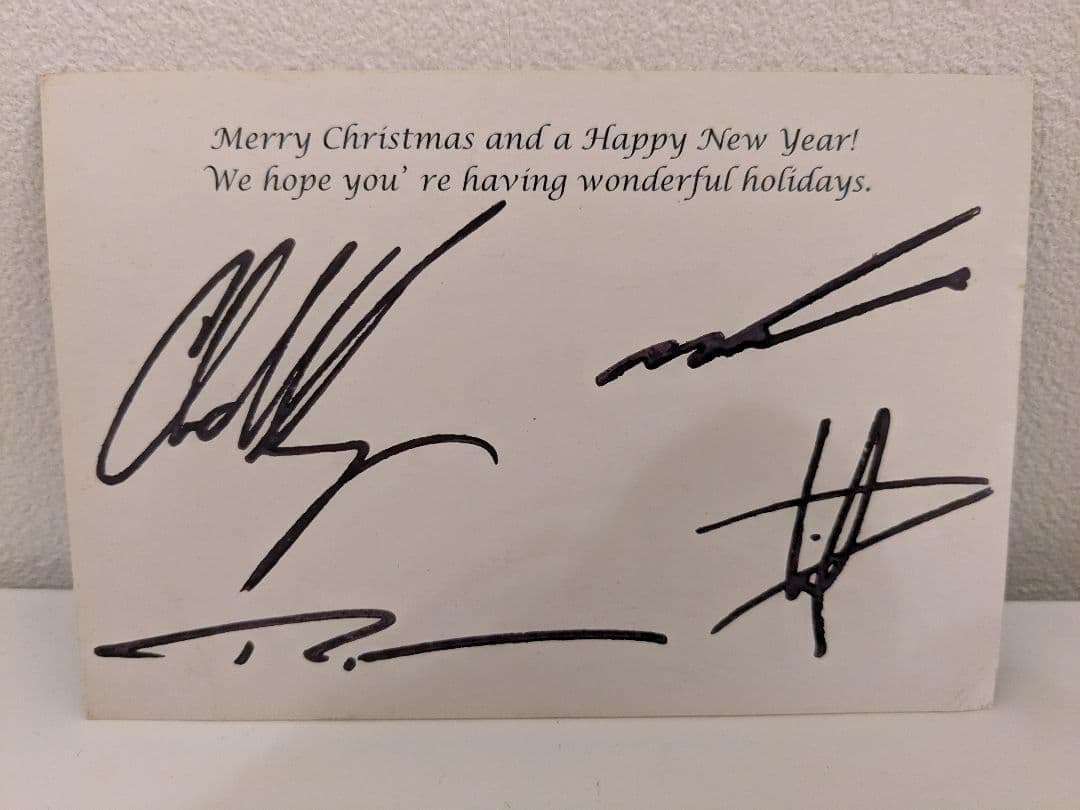 Nickelback ニッケルバック メンバー全員 直筆サイン入り ポストカード