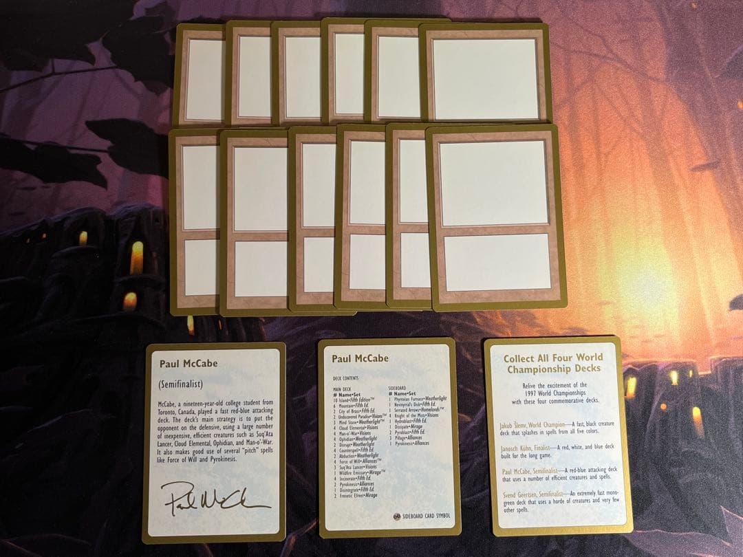 マジック：ザ・ギャザリング World Championship Decks 1997 PaulMcCabe