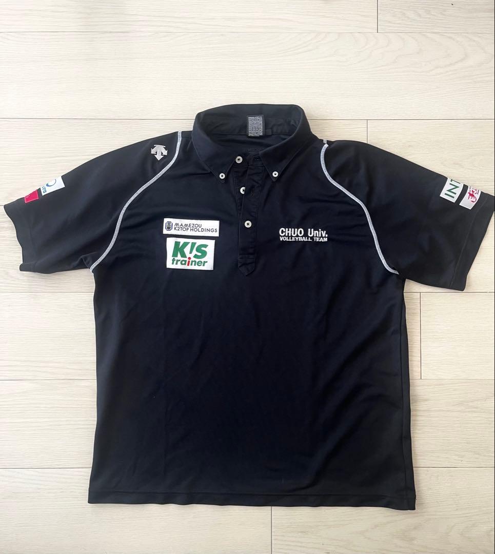 【激レア】中央大学(CHUO Univ) ポロシャツ 黒【XOサイズ】