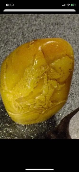 中国美術、田黄，寿山石雕、印材、印章、约98g.