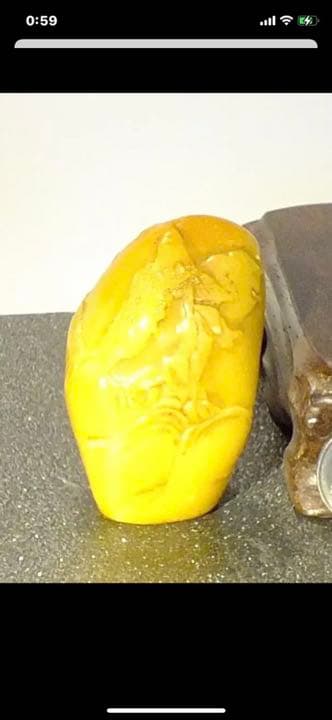 中国美術、田黄，寿山石雕、印材、印章、约98g.