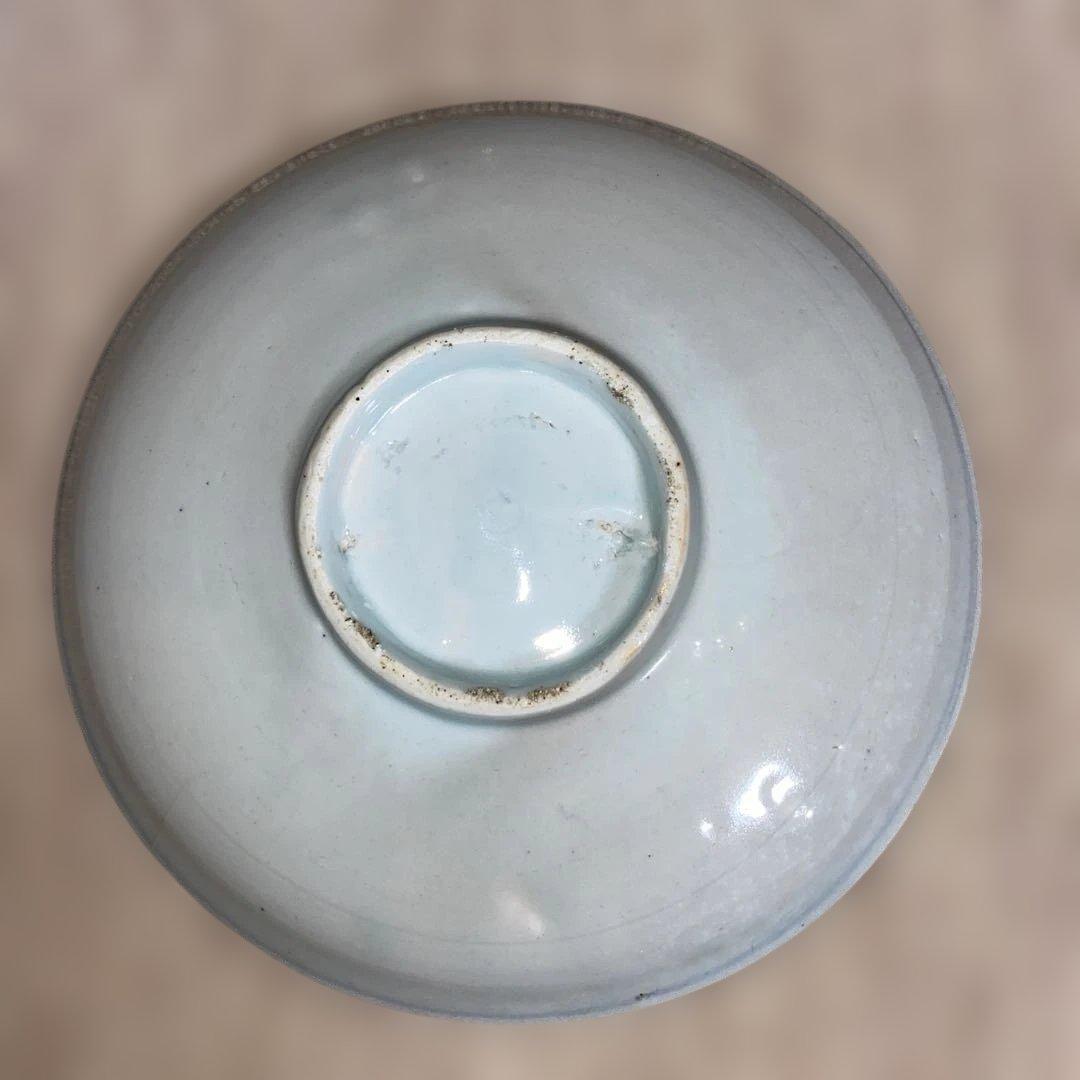 初期伊万里　皿　山水舟図