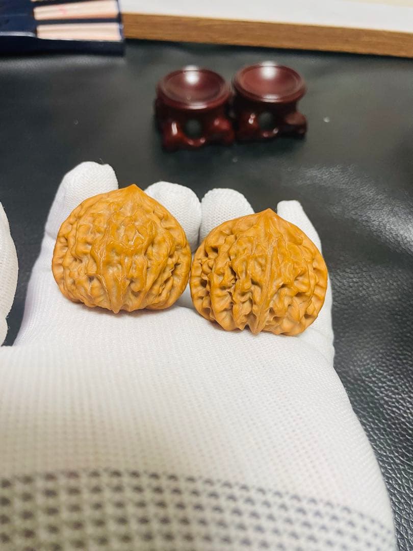 厚揚げNo.407❤️遊ぶクルミ　文玩核桃 希少変高級種龙门涧