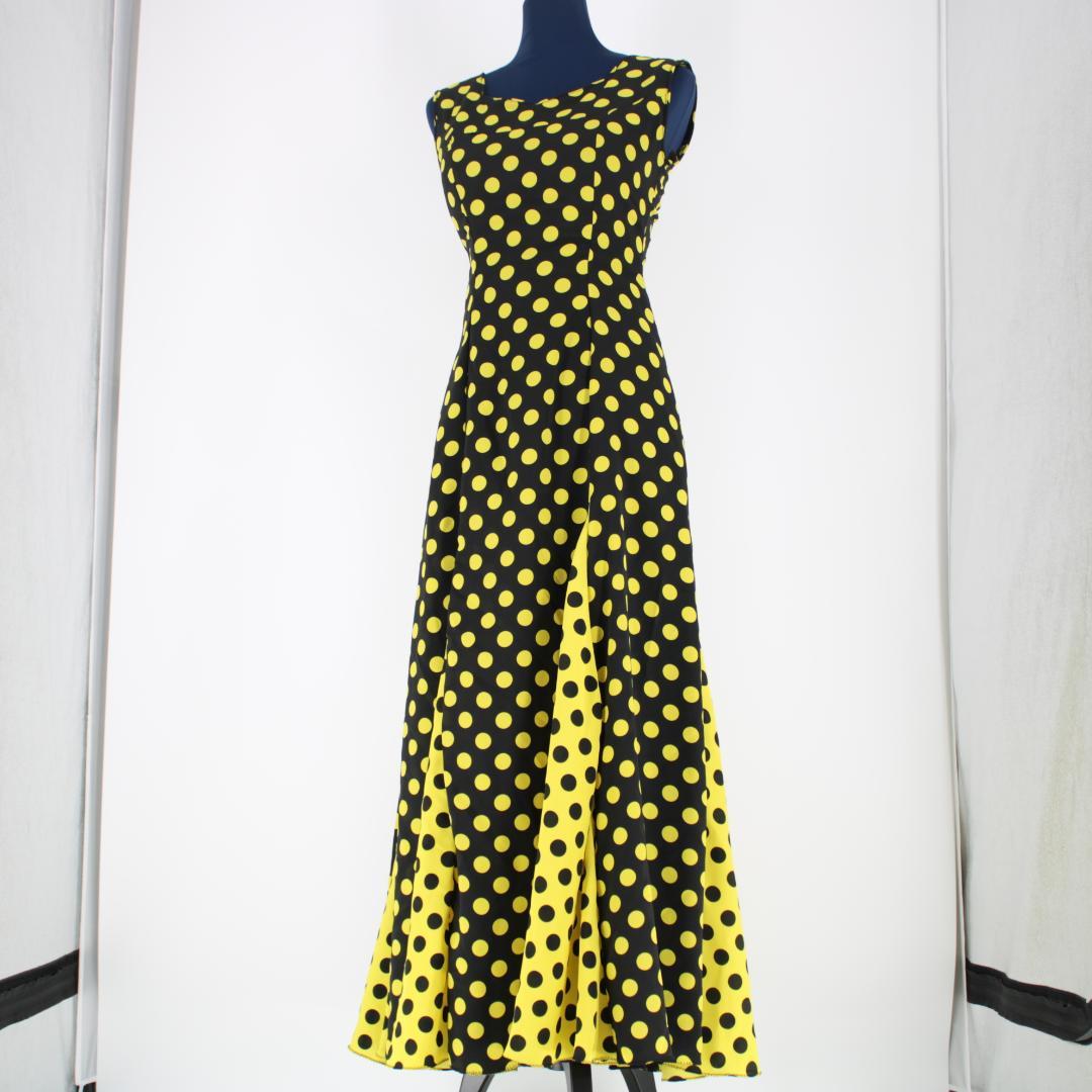 【美品 フラメンコ衣装】イエロー＆ブラック prima boutique ドレス