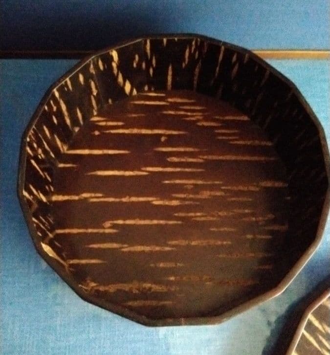 桜樺細工　茶びつ　名工の作品　花籠