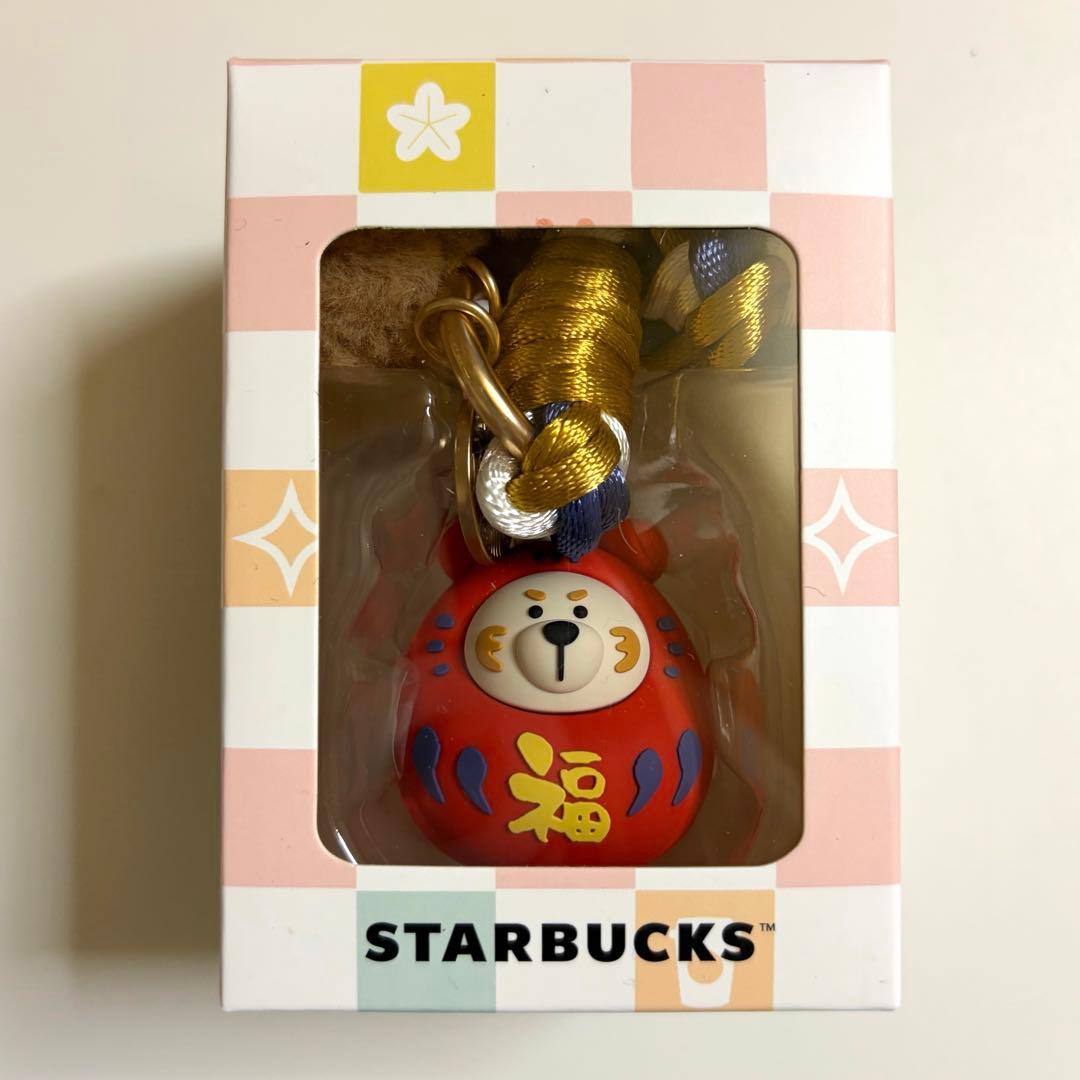 【日本未発売】スタバ 2026 旧正月 ベアリスタ 紅白ペア 招き猫 だるま