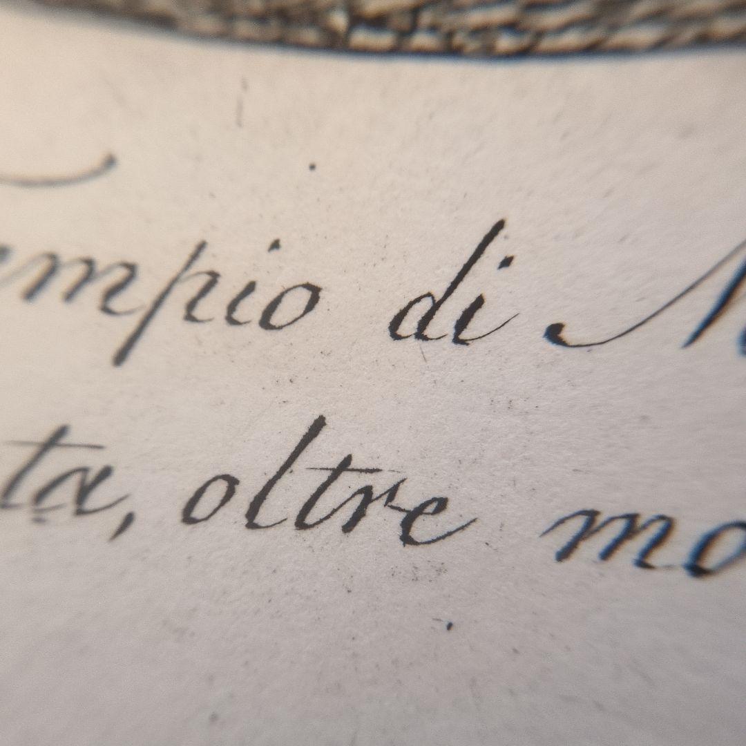 19世紀 ローマ建築 ミネルウァ神殿 アンティーク版画