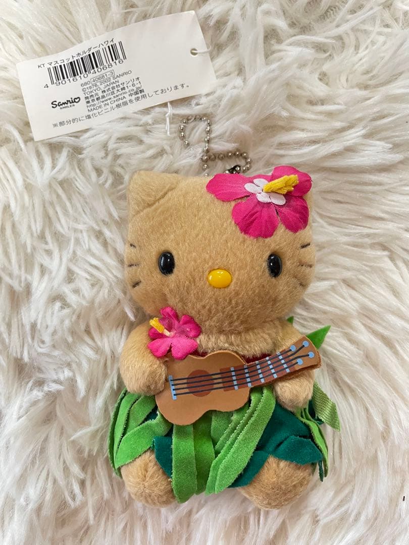 【未使用】激レア　ハローキティ ハイビスカスキティ　マスコット　 ウクレレ