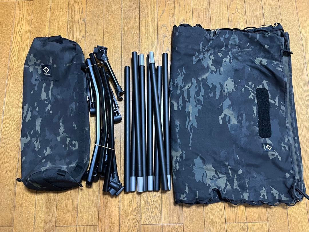 Helinox 希少 ブラックカモ コット テーブル チェア 3点セット