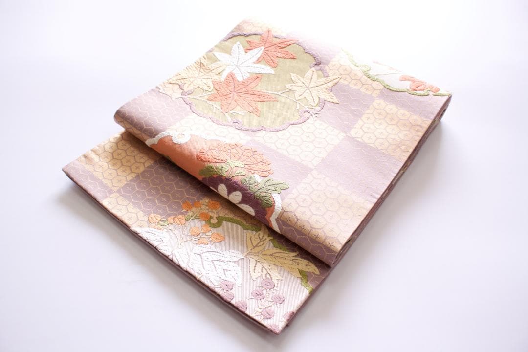 唐織　六通袋帯　正絹　お茶席　帯