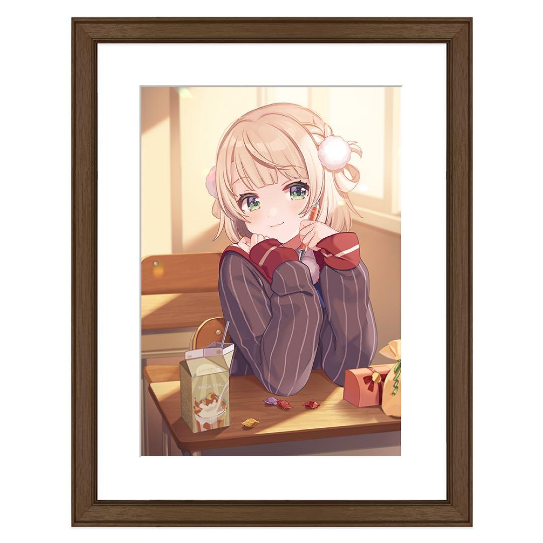 受注限定 複製原画「しぐれうい2021誕生日」A4サイズ