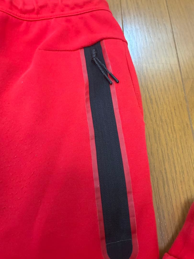 海外限定❗️Nike Tech Fleece S テックフリースレッド 上下セット