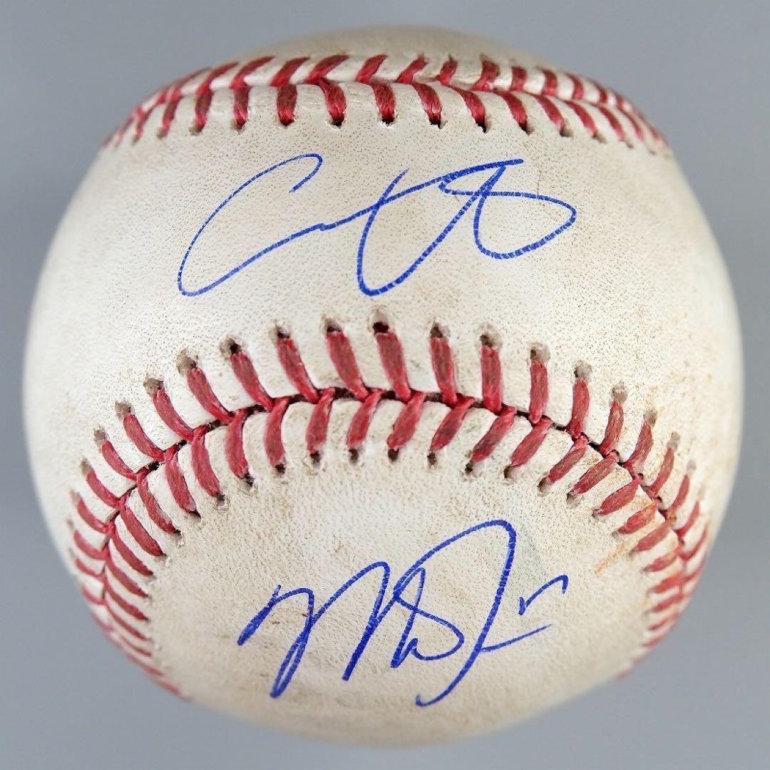 大谷翔平＆マイク・トラウト 23年実使用 W直筆サインボール（ウォード安打球）