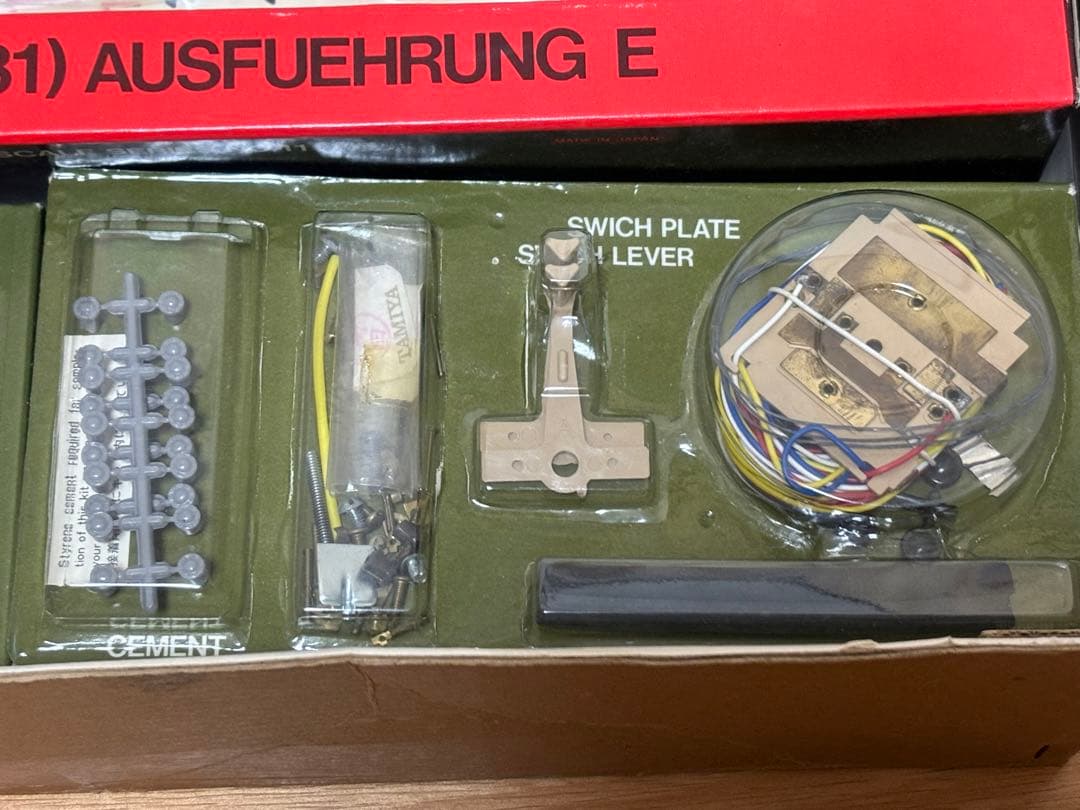 当時物 小鹿タミヤ 1/25 ドイツ陸軍重戦車 タイガーI型 リモコンタンク