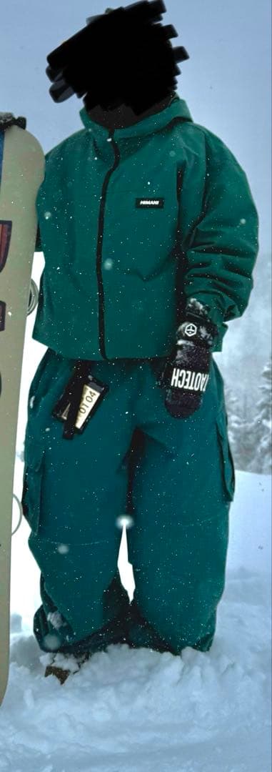【haimassmania】ハイマニ スノボ ウェア 上下セット　グリーン