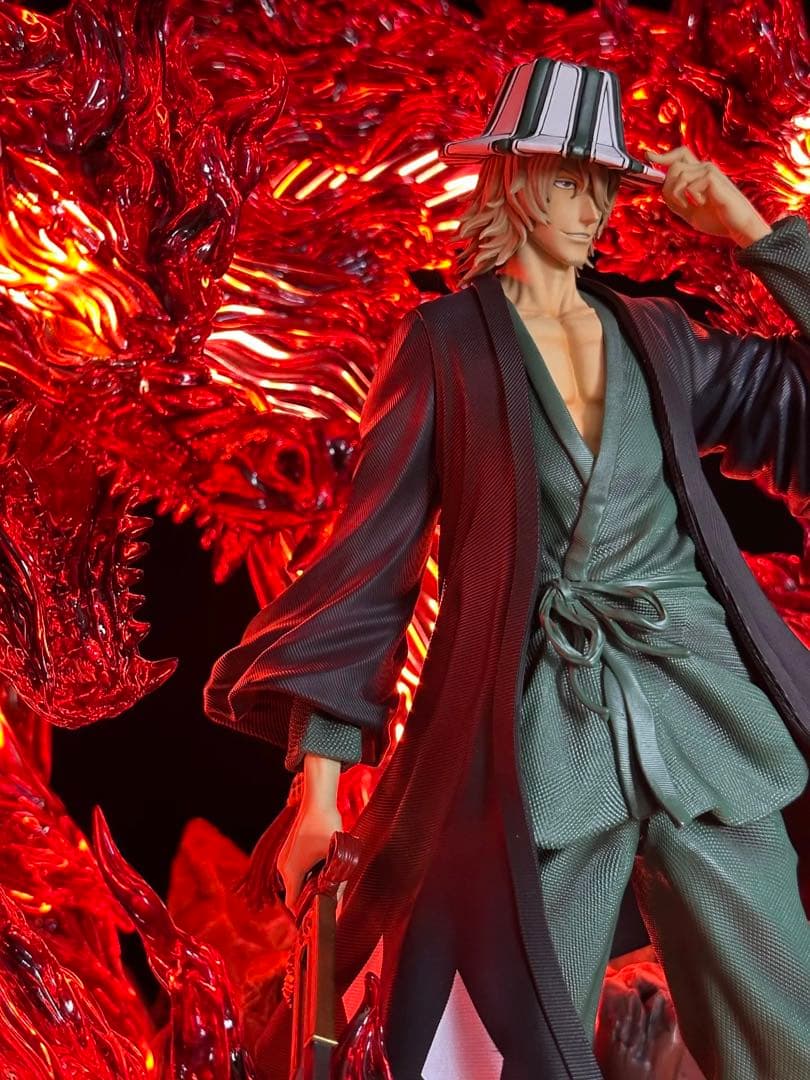 ブリーチ　浦原喜助　破道の九十九　五龍転滅　ガレージキッド　フィギュア　透明版