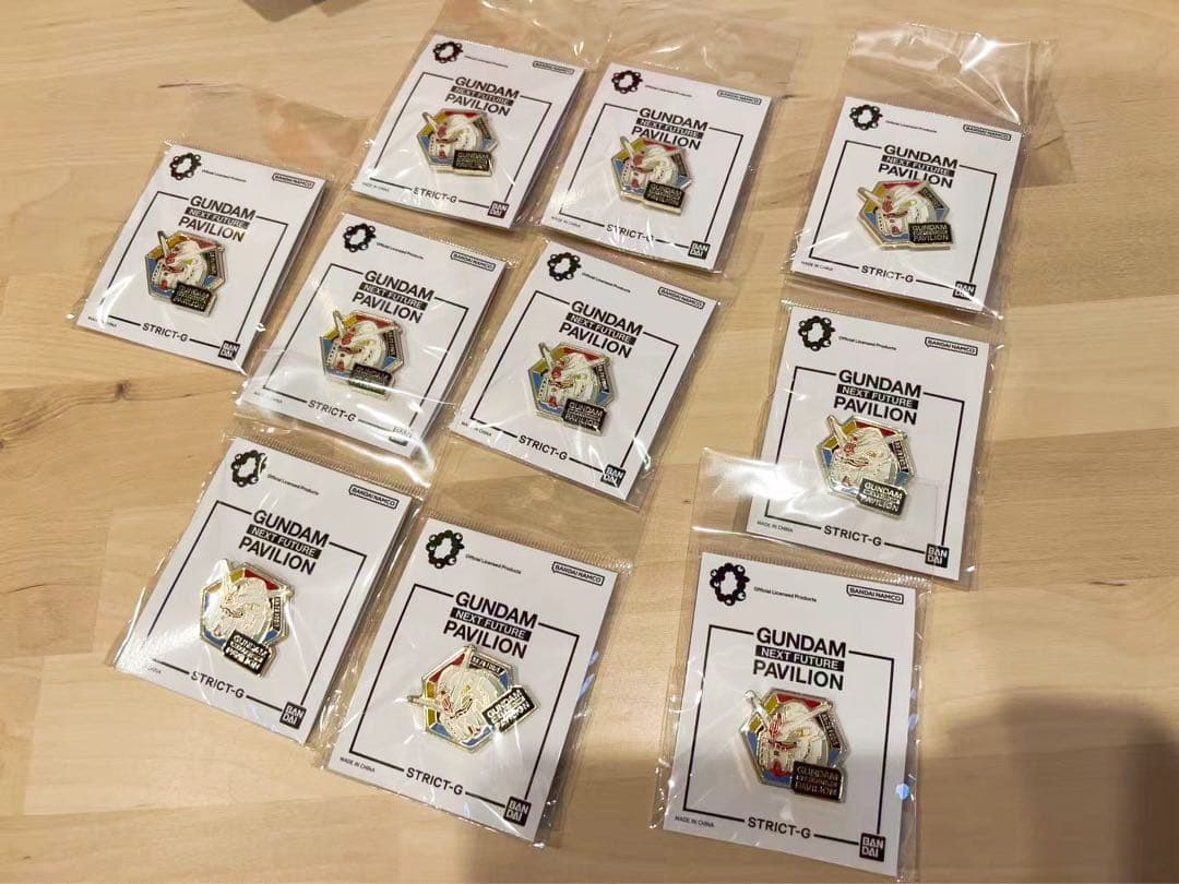 大阪関西万博 STRICT-G ガンダムパビリオン ピンバッジ 10個セット