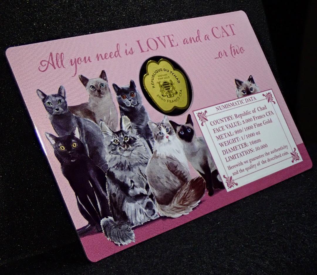 肉球金貨！？純金！？ 可愛すぎる♡ 限定品！カード付！COA付 限定品ネコちゃん