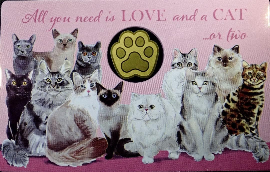 肉球金貨！？純金！？ 可愛すぎる♡ 限定品！カード付！COA付 限定品ネコちゃん