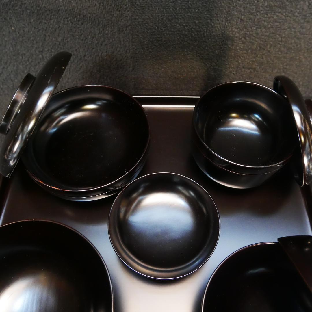 御霊供膳 輪島塗 極上本堅地 布着 昭和初期 岡崎市発送 7078