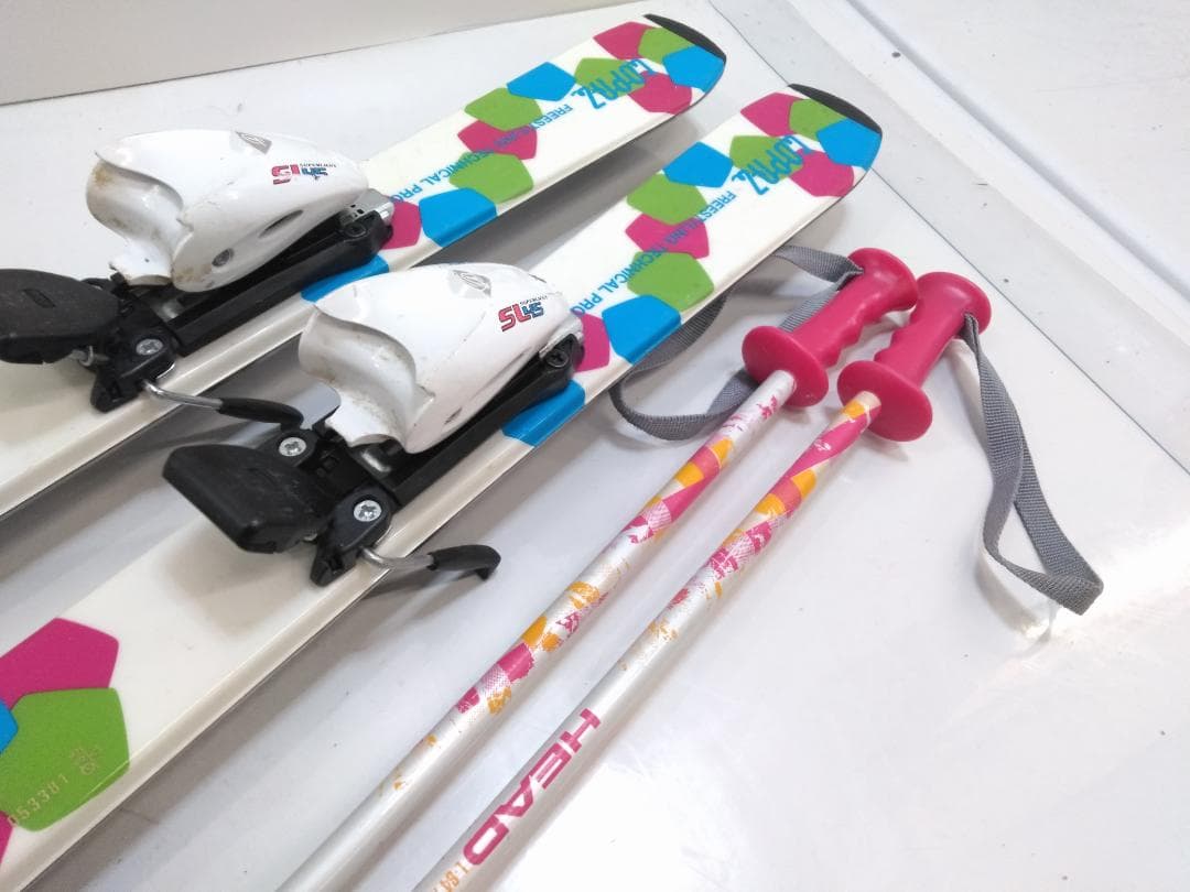 女の子 ジュニアスキー4点セット ニシザワ 110cm ブーツ 24.5cm ◇