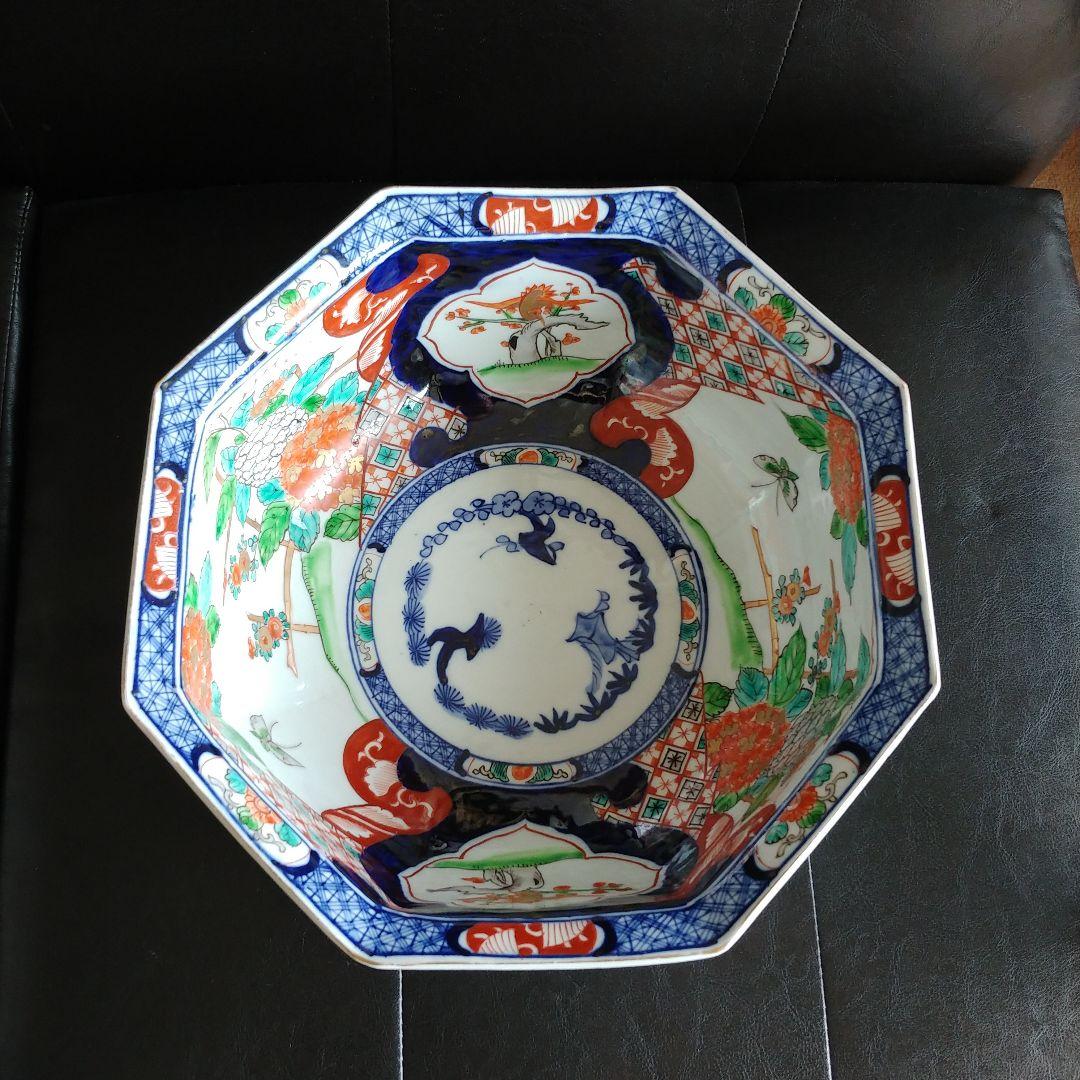 伊万里八角鉢　(大）