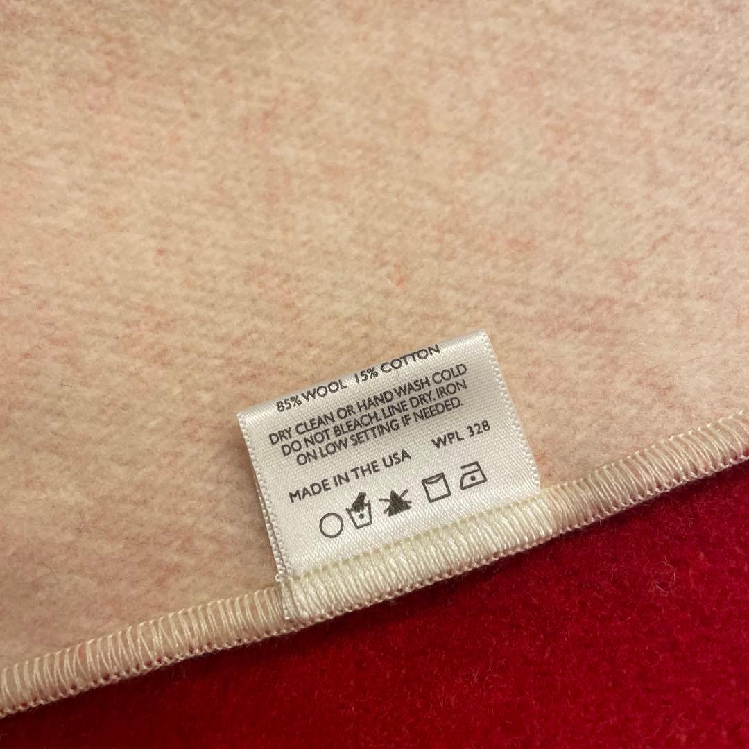 Supreme Faribault Wool Blanket ブランケット 赤