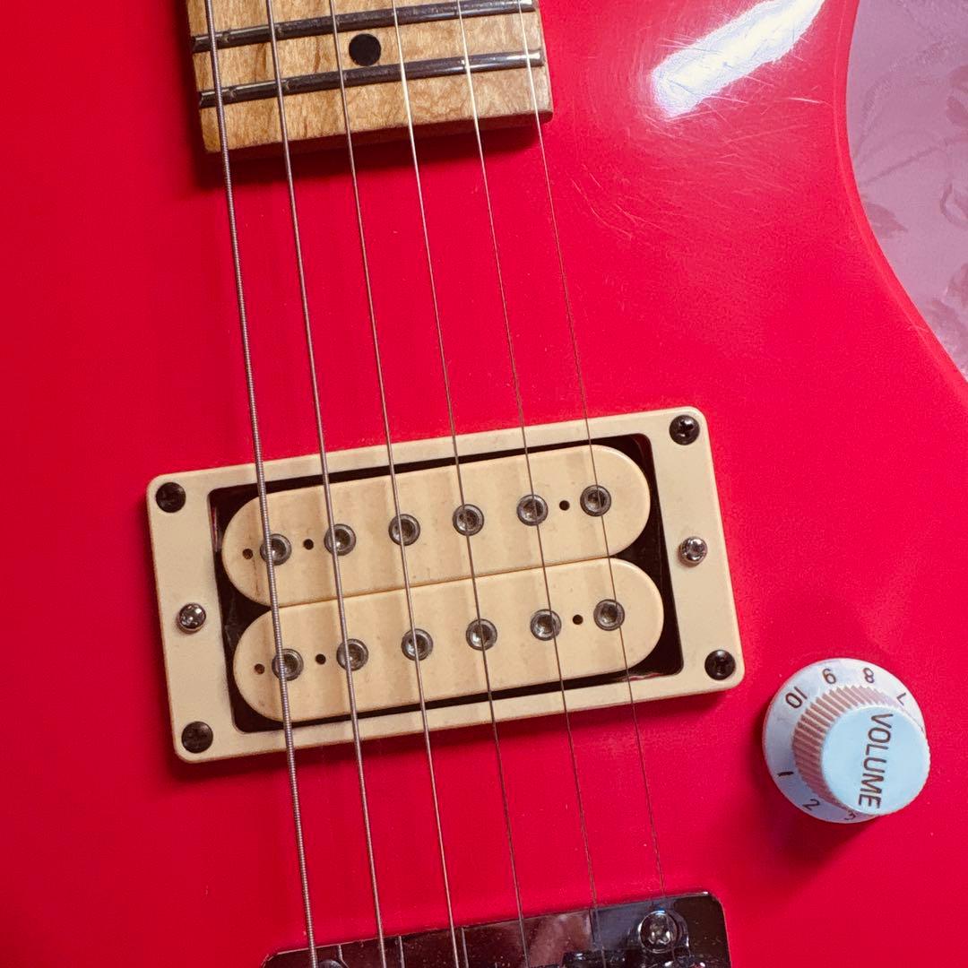 期間限定値下げ！改造！ピンク ミニギター ハムバッカー搭載！