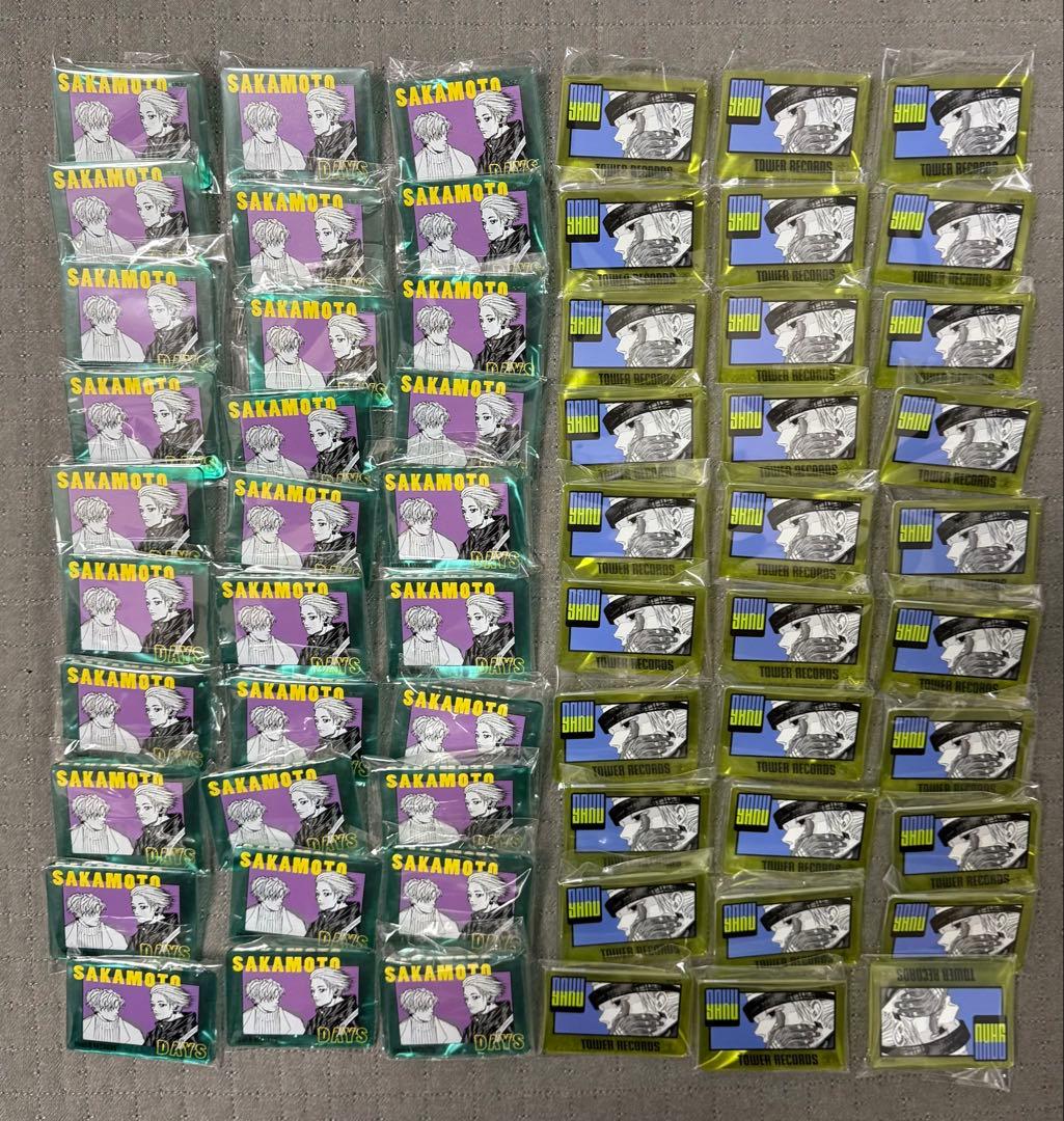 サカモトデイズ タワレコカフェ アクリルバッジコレクション 楽 スラー 60個
