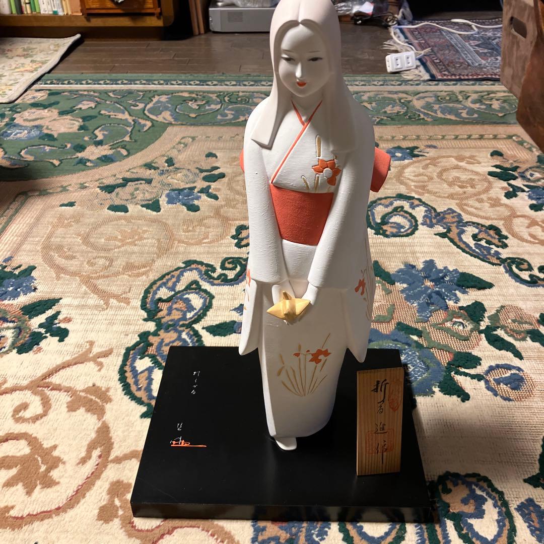 陶器製 博多人形 進作