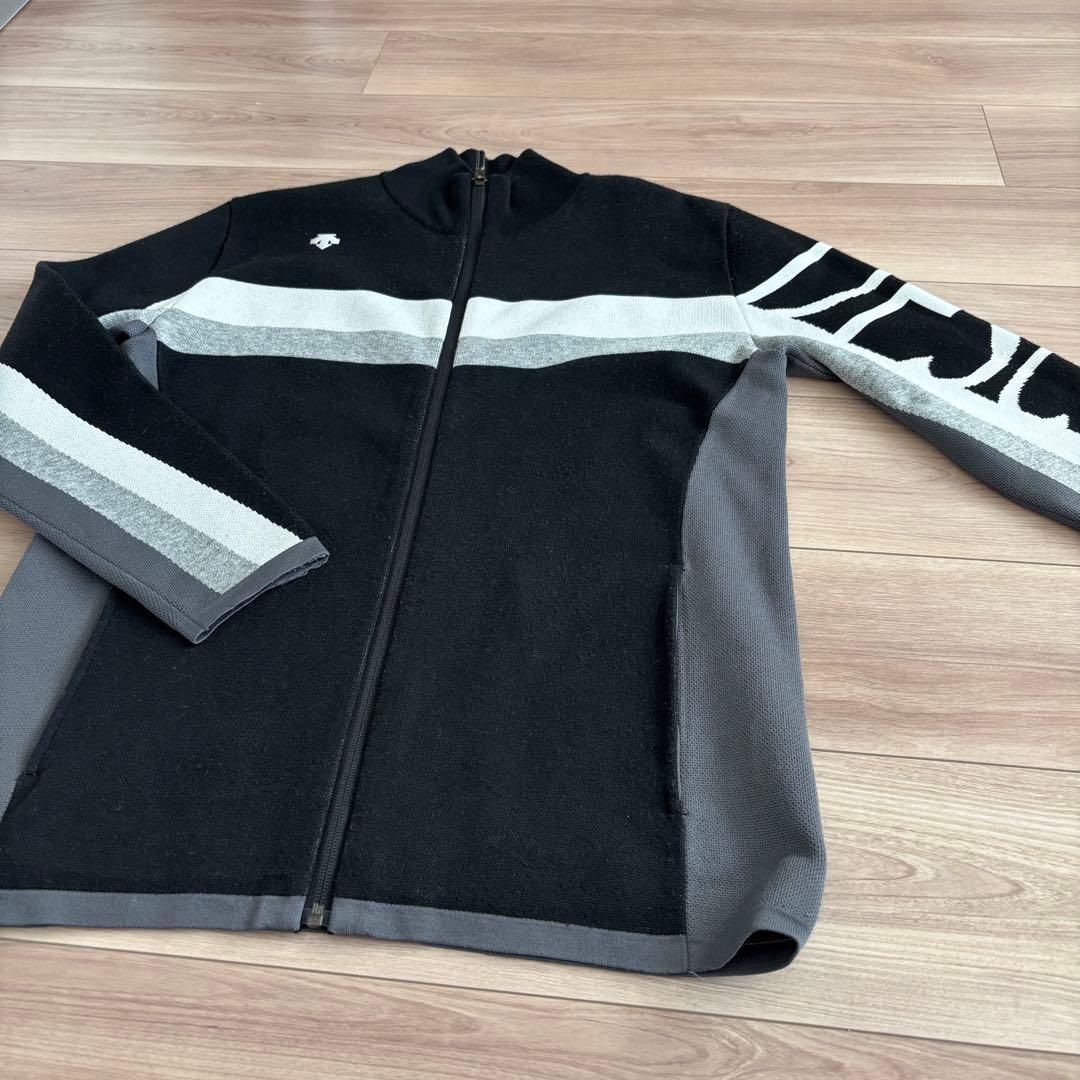 DESCENT GOLF ジップアップジャケット ブラック/グレー M