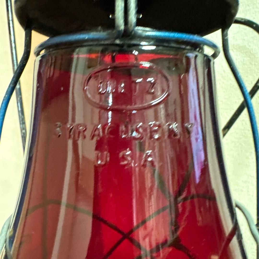 DIETZ オイルランタン　アンティーク　レッドグローブ　実働可能