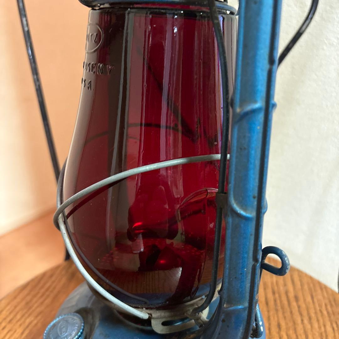 DIETZ オイルランタン　アンティーク　レッドグローブ　実働可能